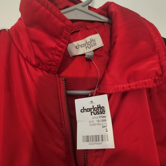 Red Bomber Jacket - Picture 2 of 5